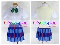 画像3: Love Live!ラブライブ!　学園制服　コスプレ衣装　緑蝶結び (3)