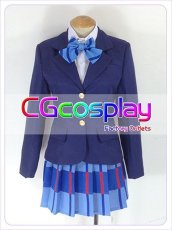 画像1: Love Live!ラブライブ!　小泉花陽｜星空凛　学園制服　コスプレ衣装　青蝶結び (1)