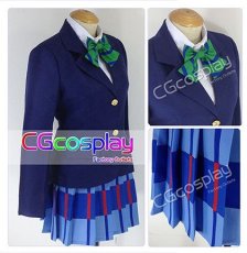 画像3: Love Live!ラブライブ!　絢瀬絵里｜東條希　学園制服　コスプレ衣装　緑蝶結び (3)