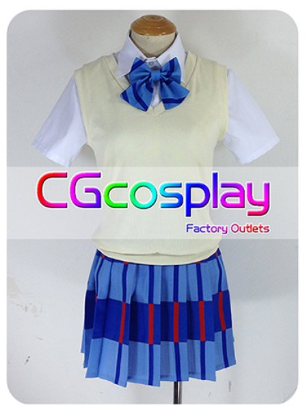 ラブライブ！ 制服 コスプレ衣装 公式製 全学年共通 Love Live!ラブライブ! 学園制服 コスプレ衣装 青蝶結び
