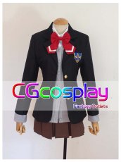 画像1: Free!　フリー　岩鳶高校女生制服　松岡江　コスプレ衣装　 (1)