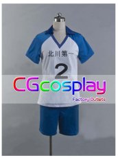画像1: ハイキュー!!　影山飛雄　北川第一中学　ユニフォーム　コスプレ衣装　 (1)