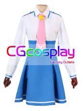 画像1: スマイルプリキュア　星空みゆき　コスプレ衣装　七色ヶ丘中学校女子制服 (1)