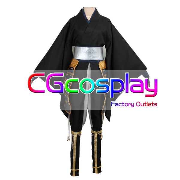 鶴丸国永　コスプレ　黒鶴　セット売り 刀剣乱舞 鶴丸国永 黒バージョン コスプレ衣装