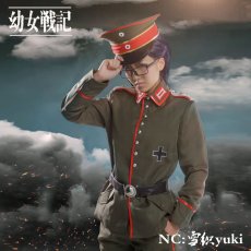 画像1: 幼女戦記　エーリッヒ・フォン・レルゲン　帝国軍　魔導師　制服　コスプレ衣装 (1)