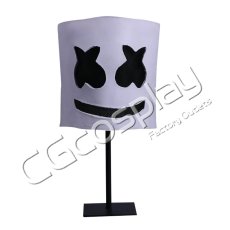 画像1: ハロウィーン　仮面　Marshmello　DJ　マシュメロ　マスク　55cm〜62cm　コスプレ道具　コスプレ衣装 (1)