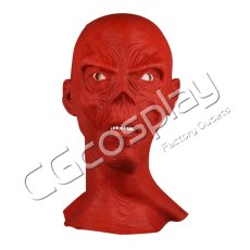 画像1: ハロウィン　仮面　レッドスカル　マスク　かぶりもの　55cm〜62cm　コスプレ道具　コスプレ衣装 (1)