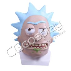 画像1: リック・アンド・モーティ　Rick and Morty　リック・サンチェス　コスプレ 仮面　マスク　55cm〜65cm　コスプレ道具　コスプレ衣装 (1)