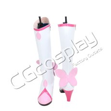 画像1: ハートキャッチプリキュア！　花咲つぼみ　キュアブロッサム　コスプレ靴/ブーツ　コスプレ衣装 (1)