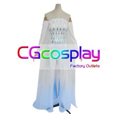 画像1: アナと雪の女王2　エルサ　グラデーションドレス　Aバージョン　コスプレ衣装 (1)