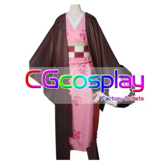 鬼滅の刃 竈門 禰豆子 120cm コスプレウィッグ コスプレ衣装
