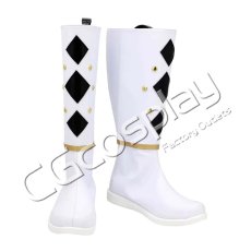 画像1: スーパー戦隊　白い戦隊レンジャー　White Ranger　コスプレ靴/ブーツ　コスプレ衣装 (1)
