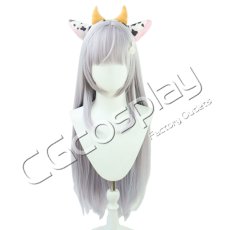 画像1: バーチャルYouTuber　VTuber　白銀ノエル　ディアンドル娘衣装　コスプレウィッグ　コスプレ衣装 (1)