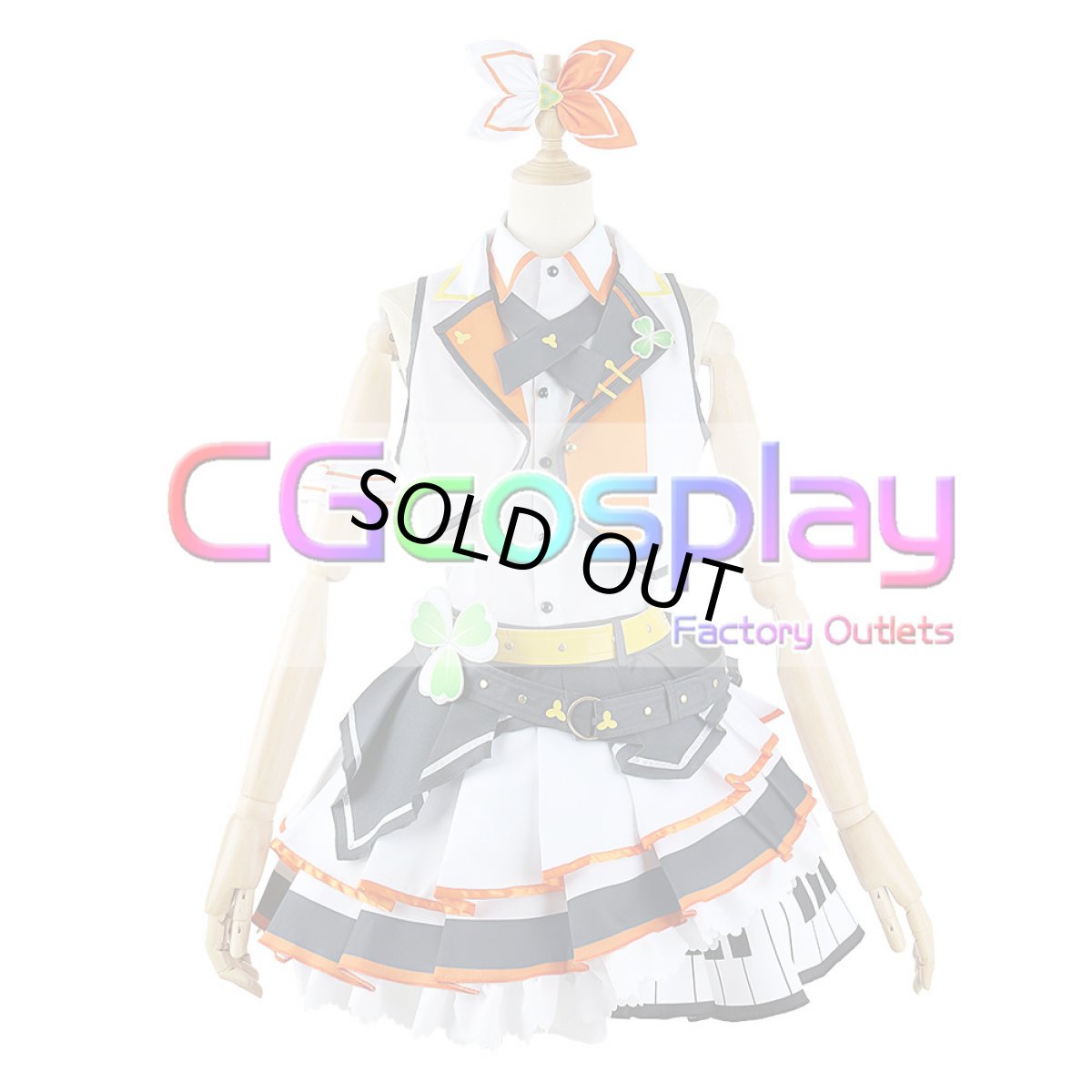 画像6: 「一部在庫」プロジェクトセカイ カラフルステージ！ プロセカ　MORE MORE JUMP！　花里みのり　コスプレ衣装　新バージョン (6)