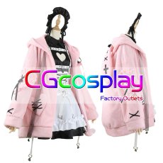 画像5: バーチャルYouTuber　VTuber　りりむ メイド服 　コスプレ衣装 (5)