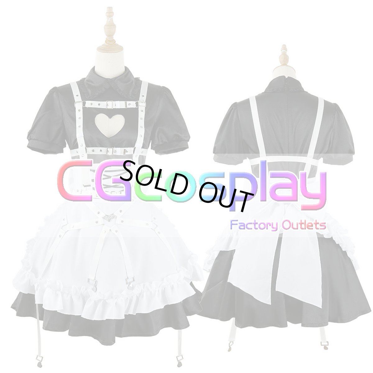 画像9: 「一部在庫」バーチャルYouTuber　VTuber　メイド服　コスプレ衣装 (9)