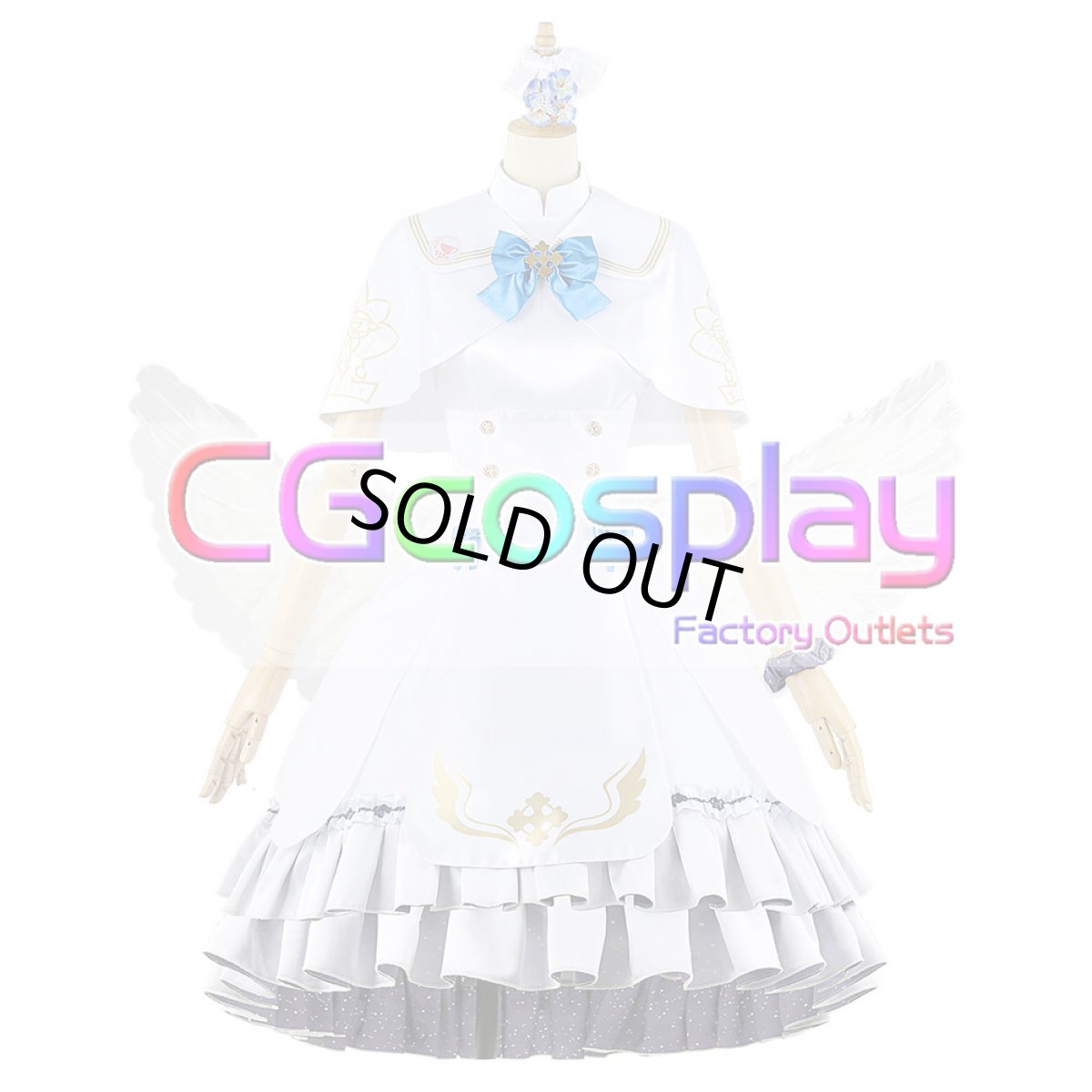 画像4: 「一部在庫」ブルーアーカイブ　聖園ミカ　コスプレ衣装 (4)