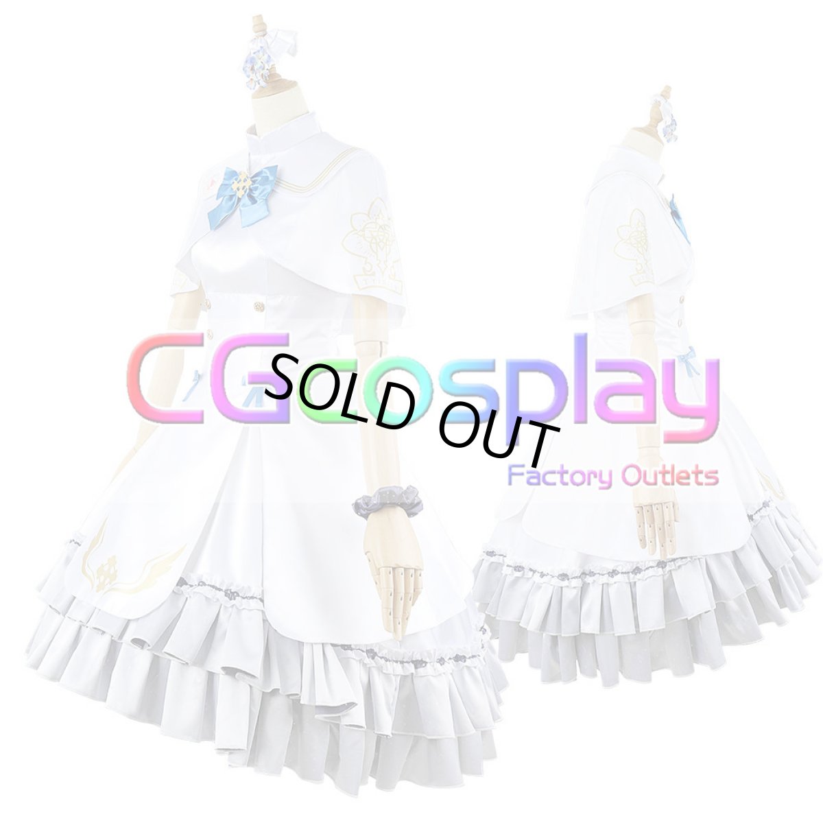 画像5: 「一部在庫」ブルーアーカイブ　聖園ミカ　コスプレ衣装 (5)