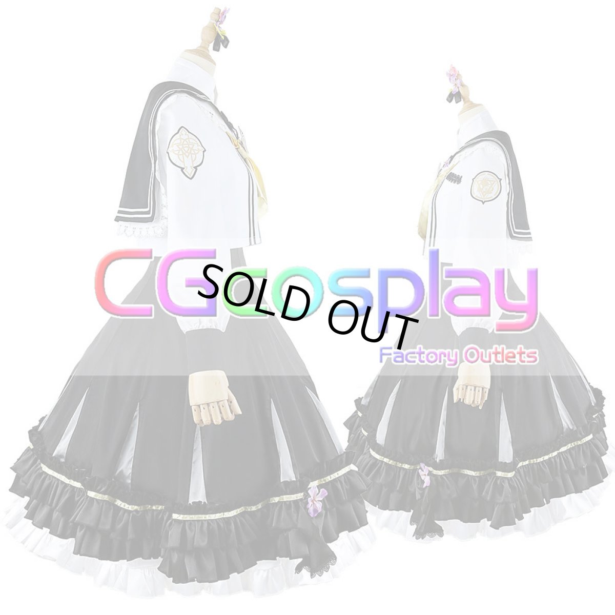 画像6: 「一部在庫」ブルーアーカイブ　白洲アズサ　コスプレ衣装 (6)