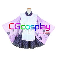 画像1: プロジェクトセカイ カラフルステージ!feat.初音ミク　カフェコラボ　朝比奈まふゆ　コスプレ衣装 (1)