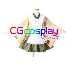 画像1: プロジェクトセカイ カラフルステージ!feat.初音ミク　カフェコラボ　東雲絵名　コスプレ衣装 (1)