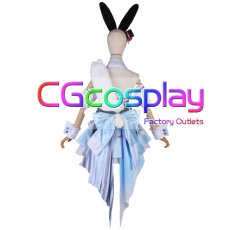 画像3: 「一部在庫」バーチャルYouTuber　VTuber　兎田ぺこら　フリフリバニードレス　コスプレ衣装 (3)