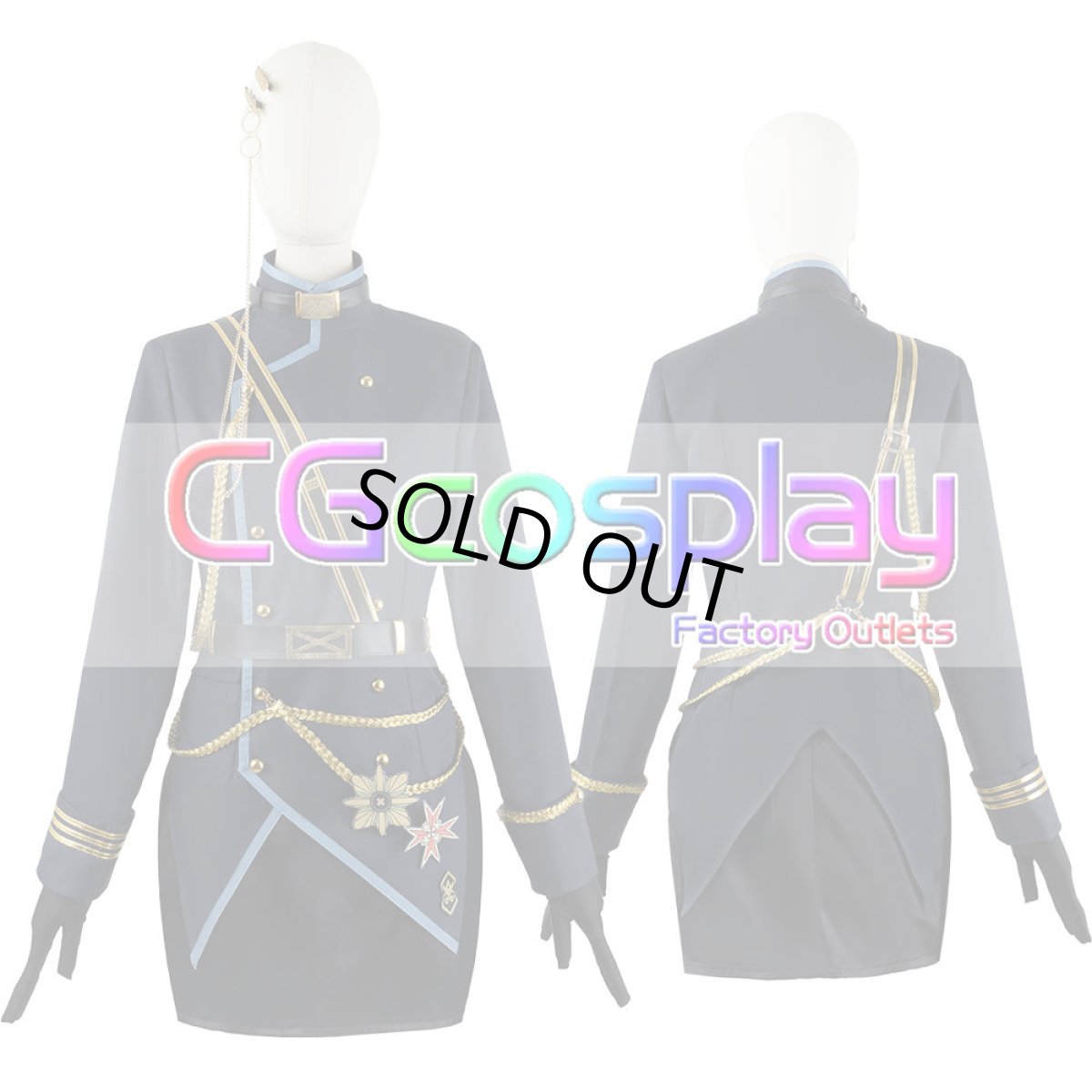 画像9: 「一部在庫」ブルーアーカイブ　ゲヘナ学園　風紀委員会　空崎ヒナ　コスプレ衣装 (9)