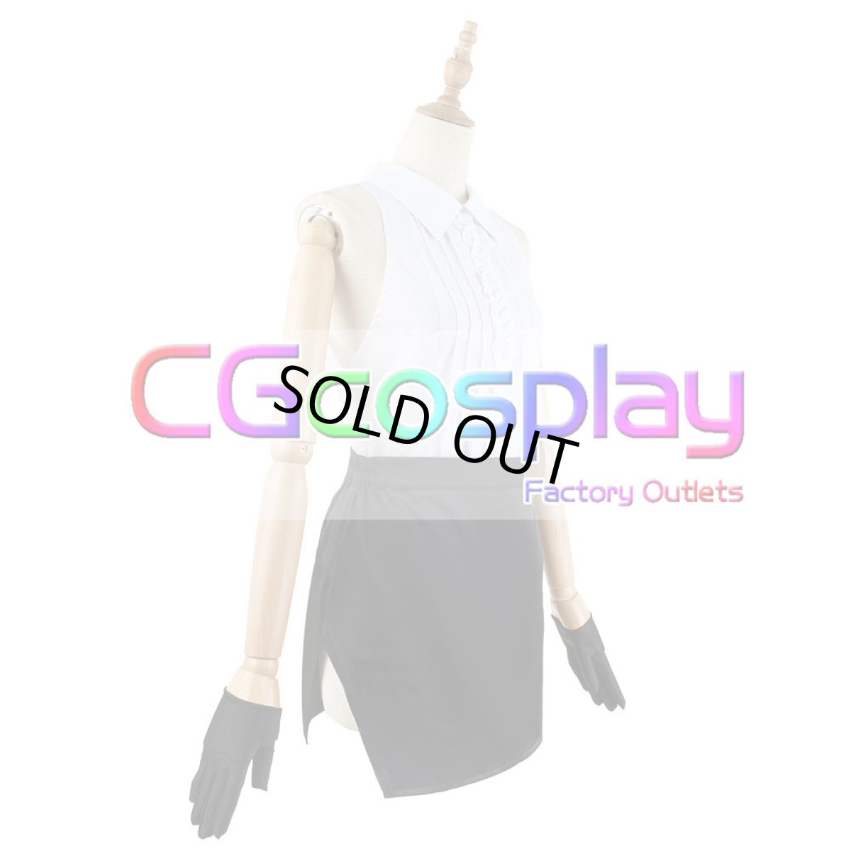 画像10: 「一部在庫」ブルーアーカイブ　ゲヘナ学園　風紀委員会　空崎ヒナ　コスプレ衣装 (10)