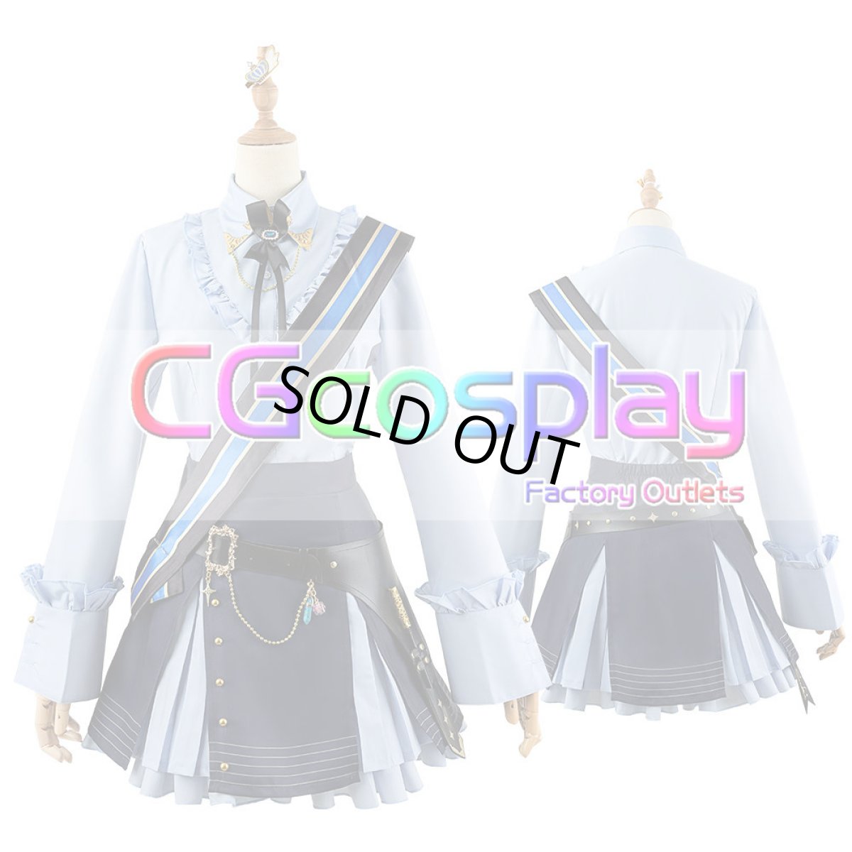 画像8: 「一部在庫」プロジェクトセカイ カラフルステージ！ feat. 初音ミク　2.5周年お祝い　女性用　巡音ルカ　白石杏　草薙寧々　日野森志歩　朝比奈 まふゆ　コスプレ衣装 (8)