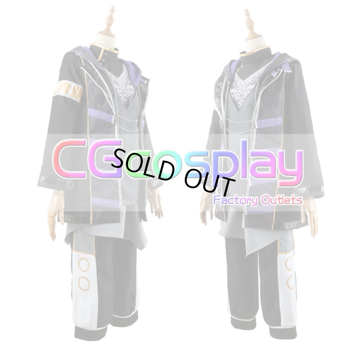 画像2: 「一部在庫」プロジェクトセカイ カラフルステージ！　マッドネス・ストリート 　[大歓声の熱狂を]　東雲彰人　コスプレ衣装 (2)