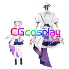 画像23: 「一部在庫」バーチャルYouTuber　Vtuber　ホロライブ　湊あくあ　不知火フレア　さくらみこ　星街すいせい　百鬼あやめ　角巻わため　沙花叉クロヱ　紫咲シオン　ロボ子さん　夜空メル　白上フブキ　赤井はあと　ブライト衣装　スカートver.　コスプレ衣装 (23)