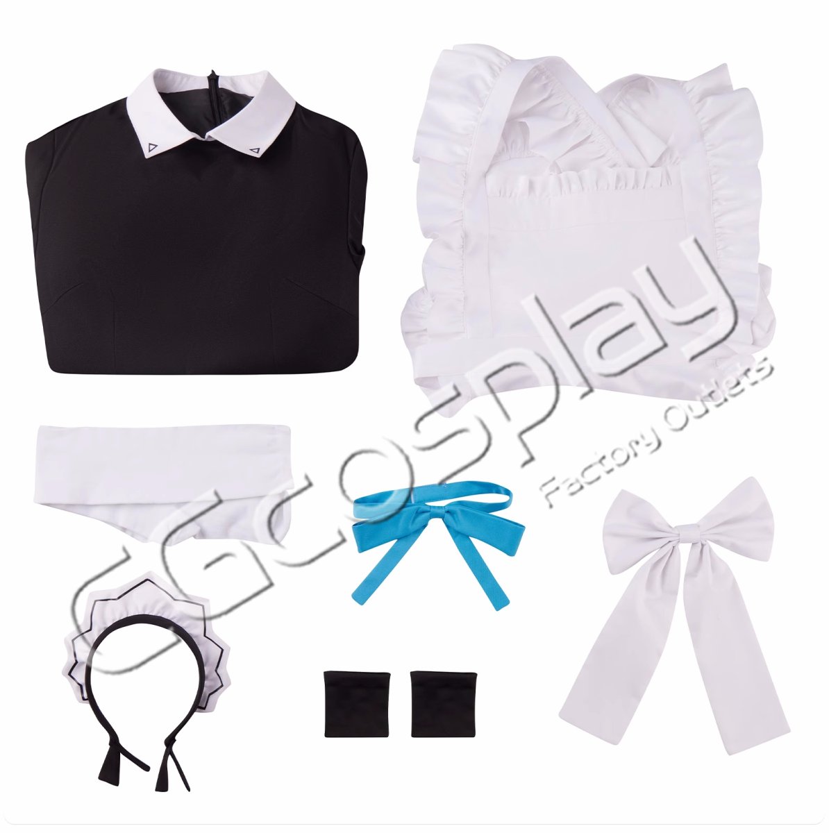 画像3: ブルーアーカイブ　天童アリス　メイド服　コスプレ衣装 (3)