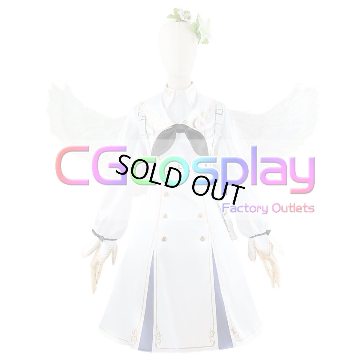 画像4: 「一部在庫」ブルーアーカイブ -Blue Archive-　トリニティ総合学園3年生　桐藤ナギサ　ナギサ　コスプレ衣装 (4)