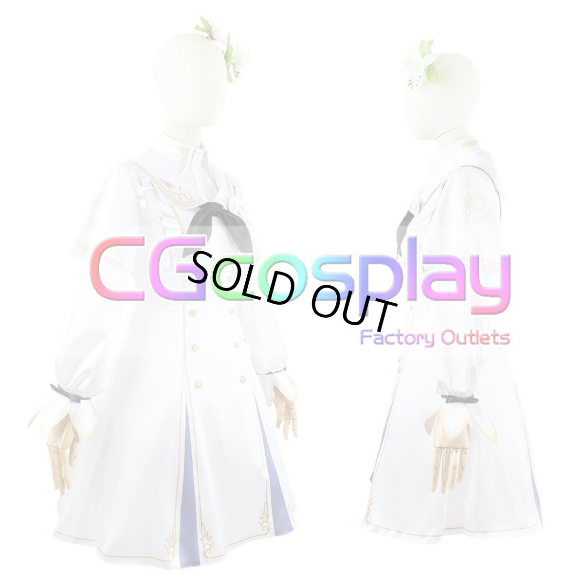 画像6: 「一部在庫」ブルーアーカイブ -Blue Archive-　トリニティ総合学園3年生　桐藤ナギサ　ナギサ　コスプレ衣装 (6)