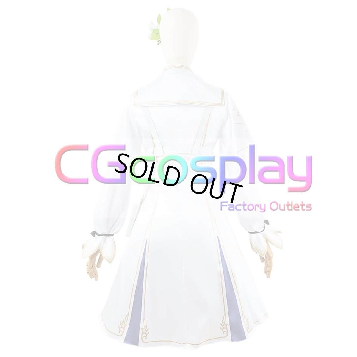 画像7: 「一部在庫」ブルーアーカイブ -Blue Archive-　トリニティ総合学園3年生　桐藤ナギサ　ナギサ　コスプレ衣装 (7)