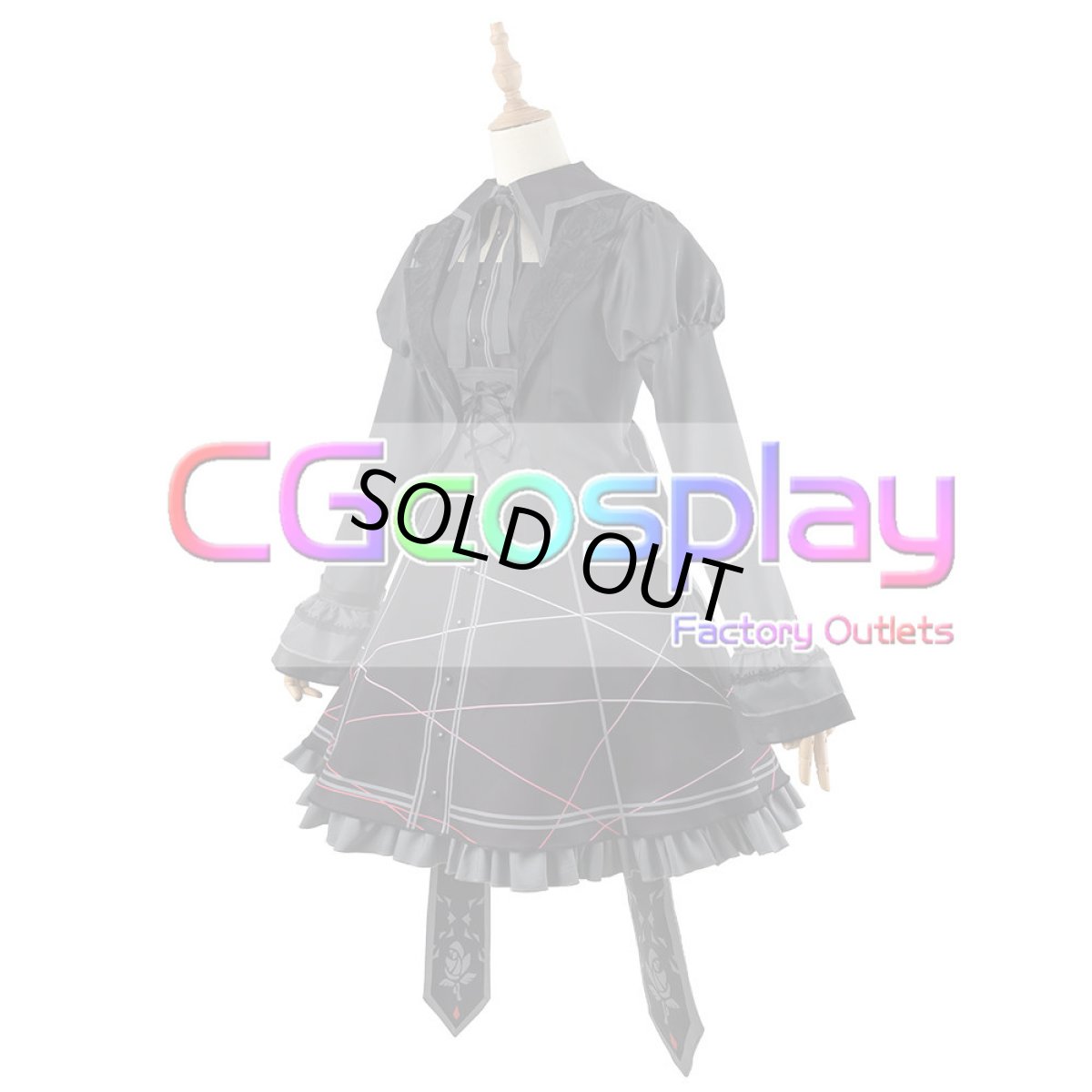 画像5: 「一部在庫」プロジェクトセカイ カラフルステージ!feat.初音ミク　ディムライト・ゴシック　朝比奈まふゆ　コスプレ衣装 (5)