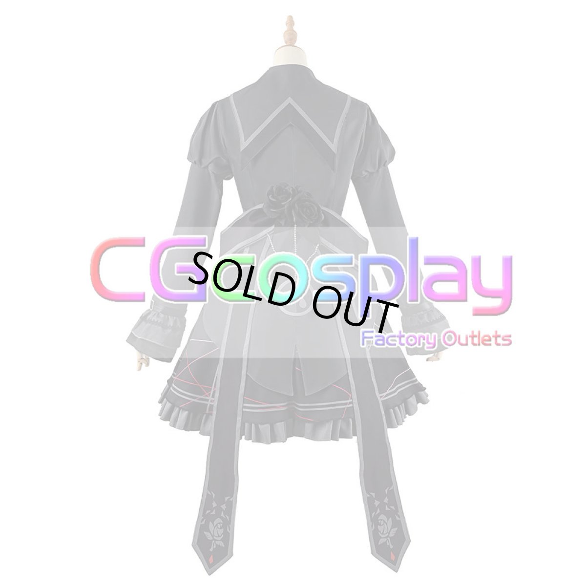 画像7: 「一部在庫」プロジェクトセカイ カラフルステージ!feat.初音ミク　ディムライト・ゴシック　朝比奈まふゆ　コスプレ衣装 (7)