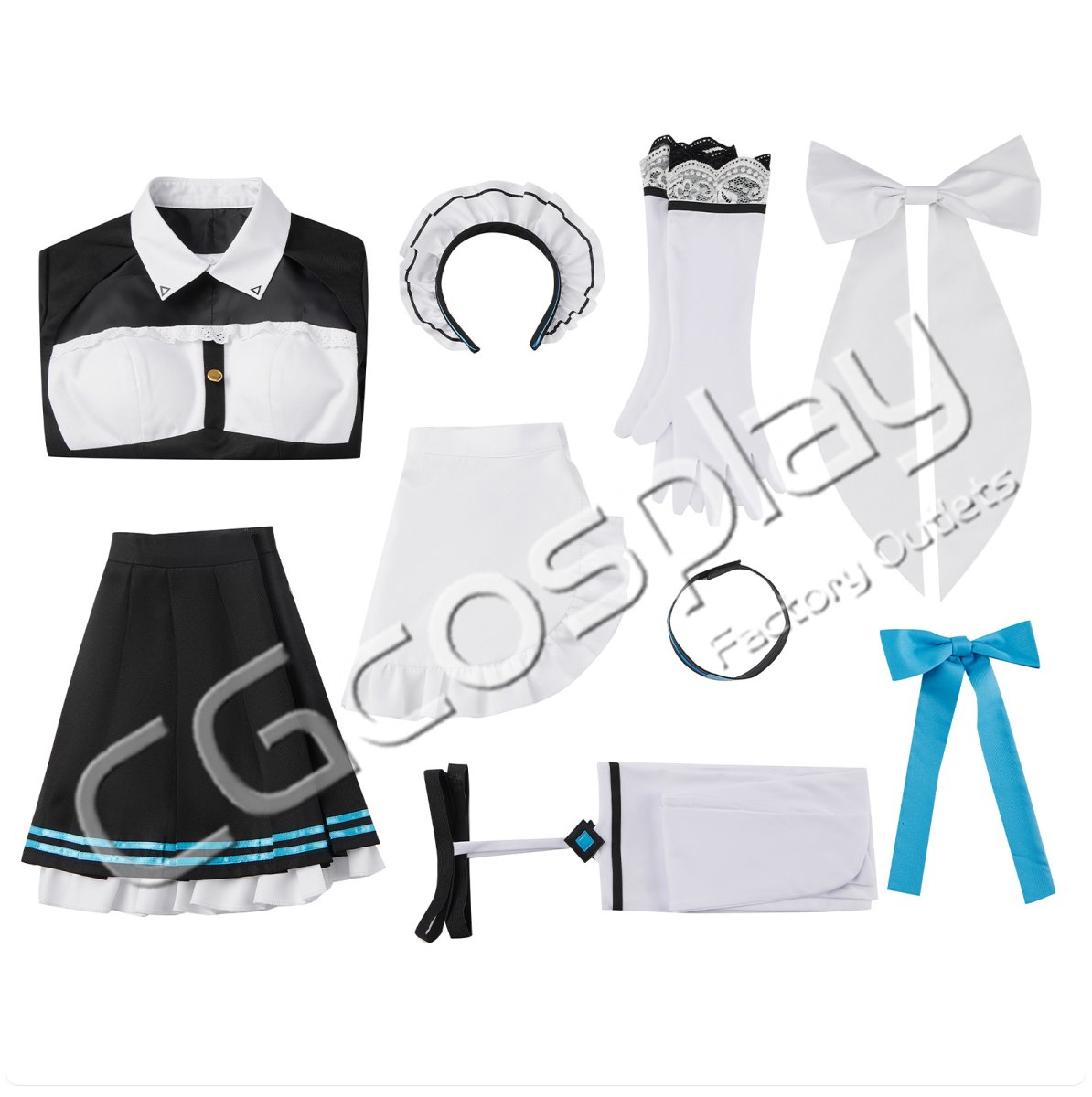 画像3: ブルーアーカイブ 一之瀬アスナ コスプレ衣装 (3)