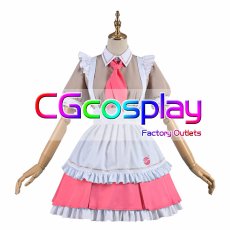 画像1: ラブライブ！スーパースター!!　Liella!　嵐千砂都　メイド服　コスプレ衣装 (1)