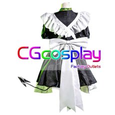 画像2: バーチャルYouTuber　VTuber　阿?（アザ/Aza）　メイド服　コスプレ衣装 (2)