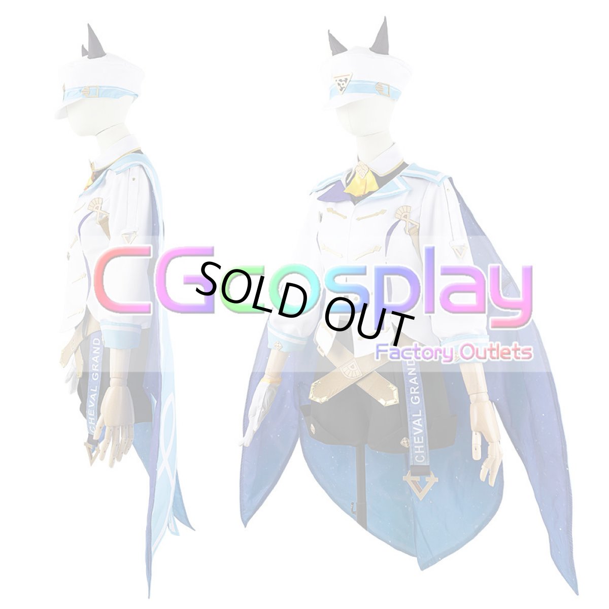 画像6: 「一部在庫」ウマ娘プリティーダービー　シュヴァルグラン　勝負服　コスプレ衣装 (6)