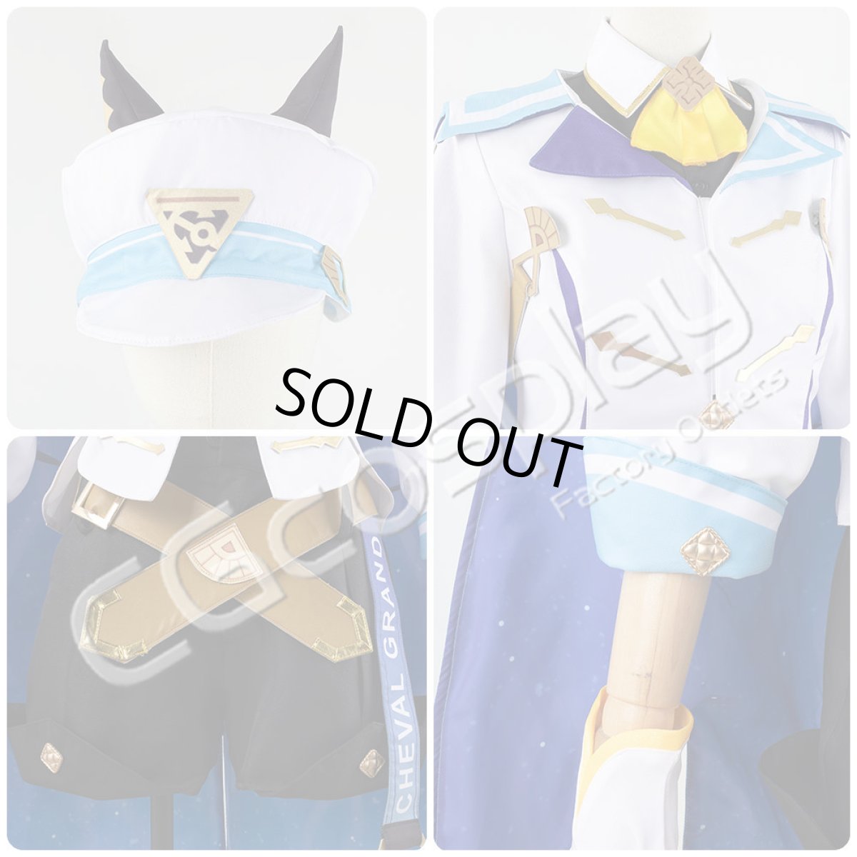 画像10: 「一部在庫」ウマ娘プリティーダービー　シュヴァルグラン　勝負服　コスプレ衣装 (10)