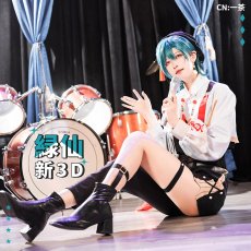 画像4: 50％off　在庫品（翌日発送）　（女性用Sサイズ）　バーチャルYouTuber　VTuber　みどり仙　3D新衣装　コスプレ衣装 (4)