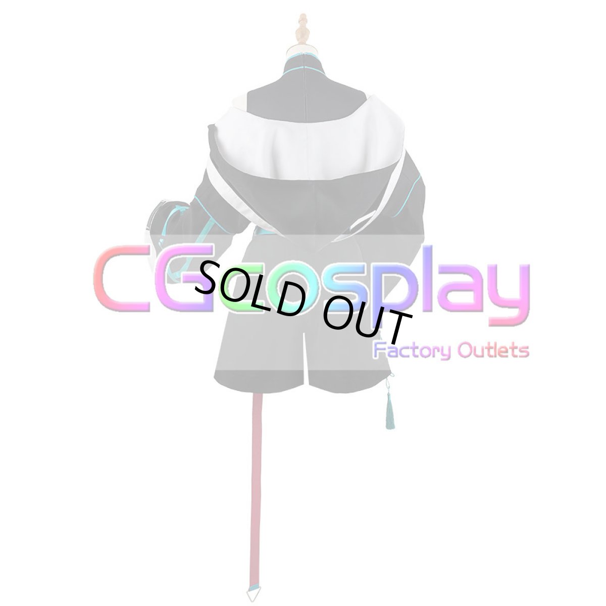 画像8: 50％off　在庫品（翌日発送）　（女性用Sサイズ）　バーチャルYouTuber　VTuber　チャイナストリート　緑　仙　コスプレ衣装 (8)