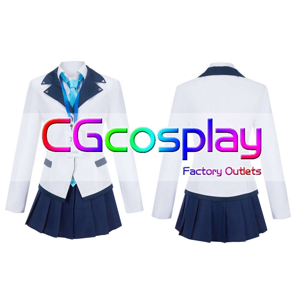 画像3: ブルーアーカイブ 黒崎コユキ コスプレ衣装 (3)