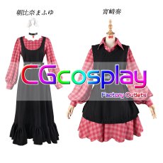 画像4: プロジェクトセカイ カラフルステージ！ feat. 初音ミク　カトラリー - 25時、ナイトコードで。× 初音ミク　宵崎奏　朝比奈まふゆ　コスプレ衣装 (4)