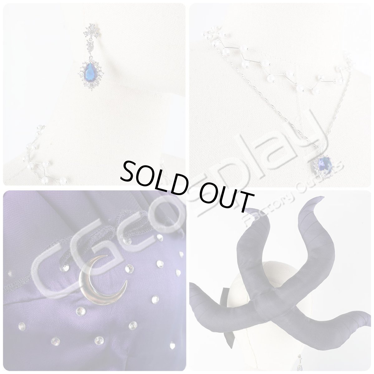 画像15: 「一部在庫」ブルーアーカイブ　空崎ヒナ（ドレス）　コスプレ衣装　イヤリング+ネックレスは追加可 (15)