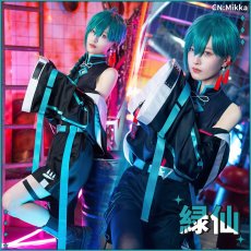 画像2: 50％off　在庫品（翌日発送）　（女性用Sサイズ）　バーチャルYouTuber　VTuber　チャイナストリート　緑　仙　コスプレ衣装 (2)