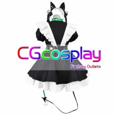 画像2: バーチャルYouTuber　VTuber　阿?（アザ/Aza）　メイド服　コスプレ衣装 (2)