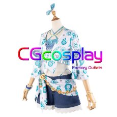 画像9: 「一部在庫」ラブライブ！蓮ノ空女学院スクールアイドルクラブ　日野下花帆　乙宗梢　村野さやか　夕霧綴理　大沢瑠璃乃　藤島慈　全員　夏めきペイン　コスプレ衣装 (9)